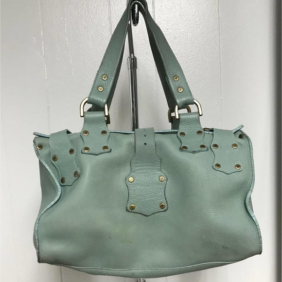 Mulberry Light Blue Leather Satchel - Picture 6 of 9